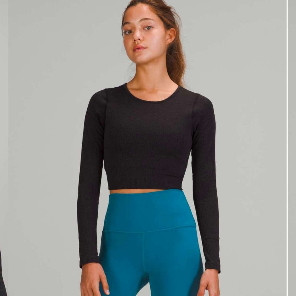 lululemon athletica Black Long Sleeve Top
